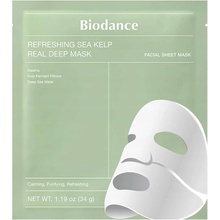 BIODANCE Refreshing Sea Kelp Real Deep Mask balenie 4 ks nočná kolagénová pleťová maska 4 x 34 g