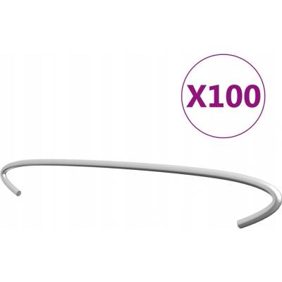 Nabytek XL Gabionová táhla 100 ks pozinkovaná ocel 50 cm
