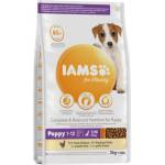 Iams Dog Puppy Small-Medium - Пълноценна суха храна за подрастващи кучета от малки и средни породи с пилешко и пуешко месо, 2 кг