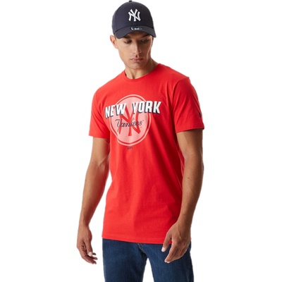 New Era MLB Heritage Graphic New York Yankees Tee červené