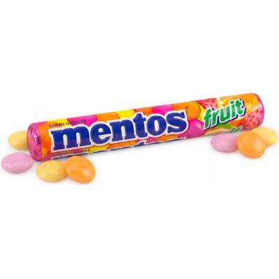 Mentos Žuvacie cukríky s ovocnou príchuťou 38 g