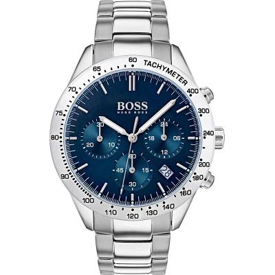 HUGO BOSS Мъжки часовник Hugo Boss Talent 1513582, Сребрист / Син (HB1513582)