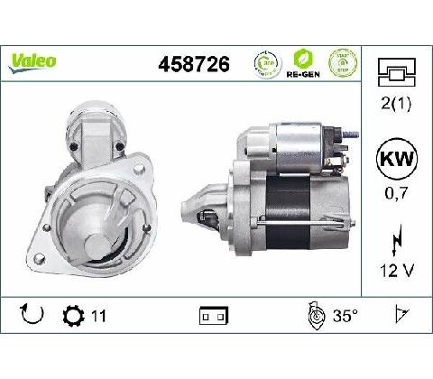 Štartér VALEO 458726