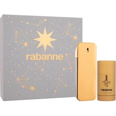 Paco Rabanne 1 Million подаръчен комплект: EDT 100 ml + деостик 75 ml за мъже