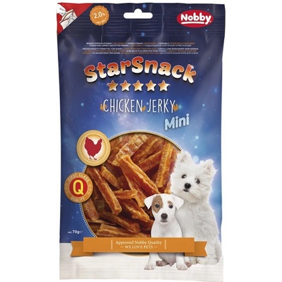 Nobby StarSnack Mini Jerky pamlsek kuřecí plátky 70 g