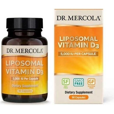 Dr. Mercola Liposomální vitamín D3 5000IU 90 kapslí