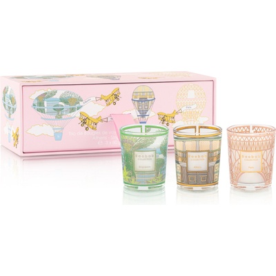 Baobab Collection My First Baobab Gift Trio Ароматни свещи Singapore-Athens-Paris, 3 бр (MAX06BOXTRIO-SAP)