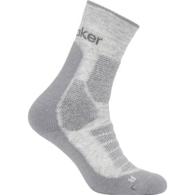 Icebreaker Мъжки туристически чорапи Icebreaker Merino Hike+ Heavy Crew Walking socks - Blizzard Hthr / Alloy - размер 42-44 (EU) (201-9224-0312)