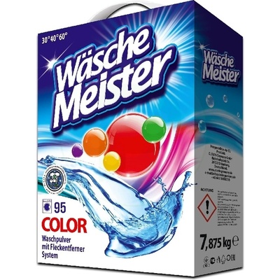 Wasche Meister Color prášok na pranie farebného prádla kartón 7,875 kg 95 PD