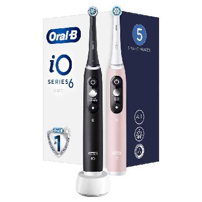 Oral-B iO Series 6 Duo Pack Black/Pink Sand