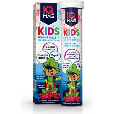 IQ Mag Kids horčík pre deti 20 šumivých tabliet