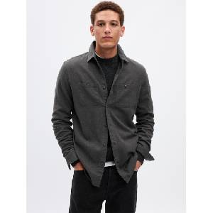 GAP Фланелена риза GAP GAP | Siv | МЪЖЕ | XS - zoot - 105,60 лв