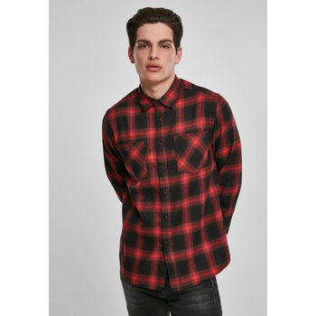 Urban Classics Мъжка карирана риза Urban Classics Checked Flanell UB-TB3195-02374 - Червен, размер XS