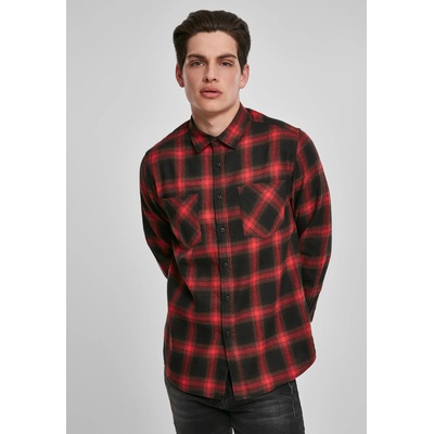 Urban Classics Мъжка карирана риза Urban Classics Checked Flanell UB-TB3195-02374 - Червен, размер S