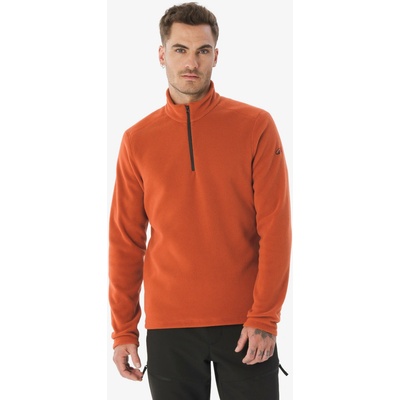Quechua mikina MH100 1/2 zips hnedočervená