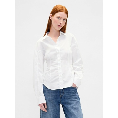 GAP Поплинова риза Dolman Classic Shirt GAP GAP | Byal | ЖЕНИ | XXS