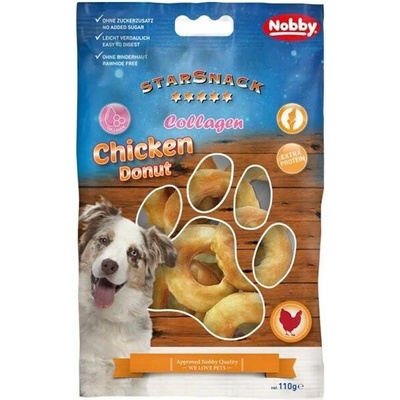 Nobby StarSnack Barbecue Chicken Donut Collagen 110 g