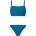 Protest Bree Bandeau bikini - Blue (Surfing Blue)