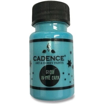 Cadence Premium Akrylové farby svietiace v tme 50 ml modrá
