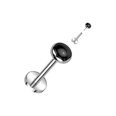 Šperky4U piercing do brady PUSH IN labreta titan TIT1317