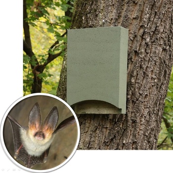 BNB Box Búdka pre netopiere drevobetón štrbinová zelená ANS-1