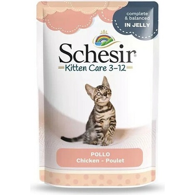 Schesir Cat Kitten in Jelly Kuřecí filety 85 g