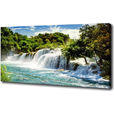Foto obraz na plátne Vodopád Krka 100x50 cm