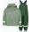 Didriksons Детски дъждовен комплект Didriksons Slaskeman light moss
