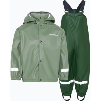 Didriksons Детски дъждовен комплект Didriksons Slaskeman light moss