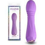  Вибратор и масажор, кристал в основата, 13, 4см. - Charms Flora Violet (NSTOYS1098)