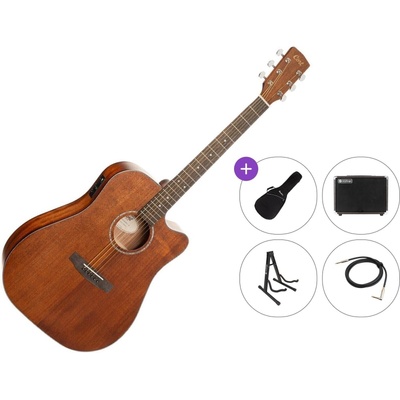 Cort Earth 60MCE Premium SET Open Pore Електро-акустична китара Дреднаут