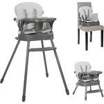 Lorelli Столче за хранене 3 в 1 Lorelli - Siesta, Grey Leather (10100532506) - baby