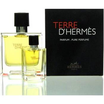 Hermès Terre D´Hermes Parfum Подаръчен комплект, Парфюмна вода 75ml + Парфюмна вода 12.5ml, мъже