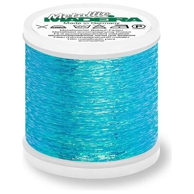 Připlétací nit Madeira Metallic 50 (500m) barva 402 blue light