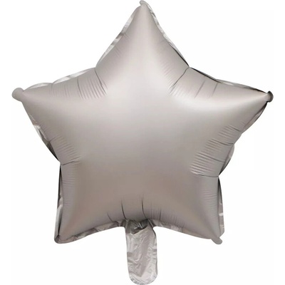 Fóliový balónik Hviezda tmavo šedá 45 cm