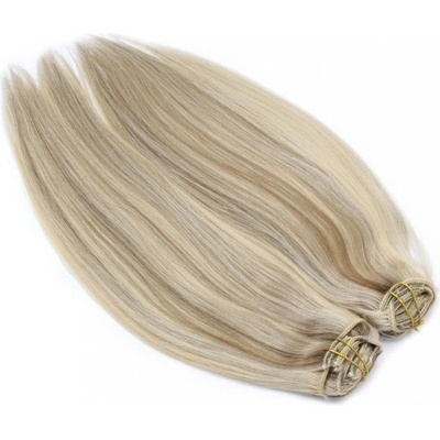Deluxe clip in sada 71cm platina/světle hnědá