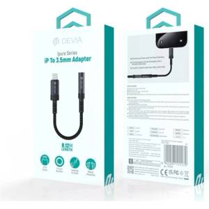 DEVIA ST111172 iPure Series Lightning/AUX 3, 5 мм черен аудио адаптер (ST111172)