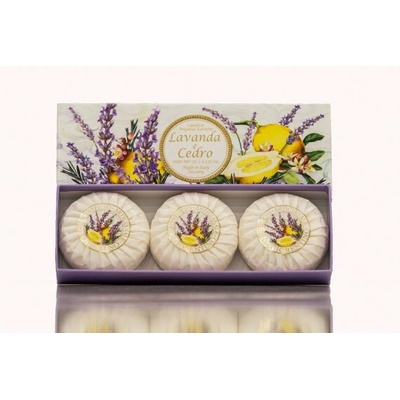 Saponificio Artigianale Fiorentino prírodné tuhé mydlo levanduľa a céder 3 x 100 g