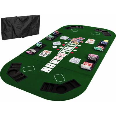 Ultimate Skládací pokerová podložka zelená