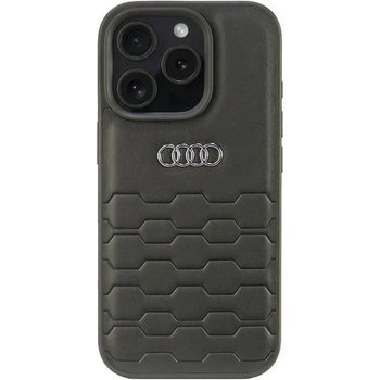 Audi Synthetic Leather iPhone 16 Pro 6.3" black/black hardcase AU-TPUPCIP16P-GT/D2-BK (6955250228428)