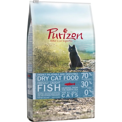 Purizon Икономична опаковка: Purizon суха храна за котки - Adult риба (2 x 6, 5 кг)