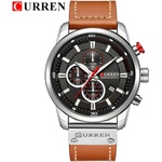 Curren Часовник curren - Кафяво / Сребристо kp3810 Часовници