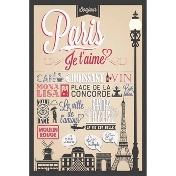Ceduľa Paris - Pariž