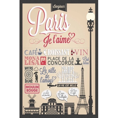Ceduľa Paris - Pariž