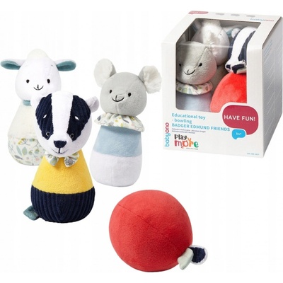 BabyOno edukačné plyšové kolky Badger Edmund Friend