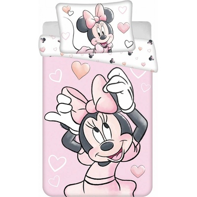 Jerry Fabrics Obliečky Minnie Blush Pink 100 x 135 cm 40 x 60 cm