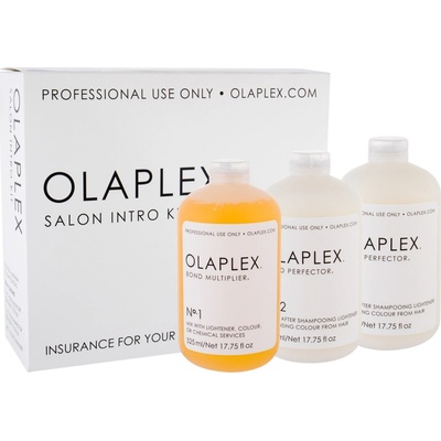 Olaplex Bond Multiplier No.1 Salon Intro Kit 525 ml Bond Multiplier No. 1 525 ml + Bond Perfector No.2 2 x 525 ml + dávkovač Dosing Dispenser darčeková sada