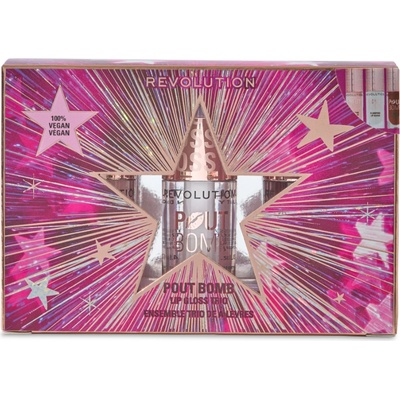 Revolution Beauty Pout Bomb Plumping Lip Gloss Trio Gift Set