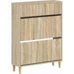 vidaXL Шкаф за обувки DELFT 78 x 24 x 103 см Инженерна дървесина (897097)