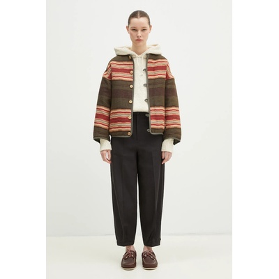 Visvim Копринен пуловер Visvim Raglan Hoodie P. O. Knit Mawata (325105012002)